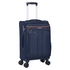 Eminent Medium Size Unisex Soft Checked Luggage Trolley Polyester Lightweight Expandable 4 Double Spinner Wheeled Suitcase with 3 Digit TSA lock E788-24