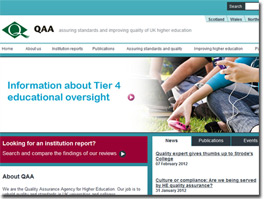 http://www.qaa.ac.uk/Pages/default.aspx website