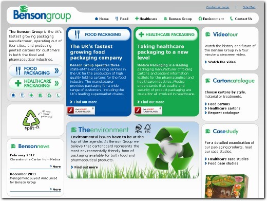 http://www.bensongroup.co.uk/ website