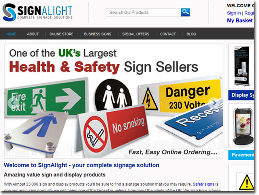 http://www.signalight.co.uk website