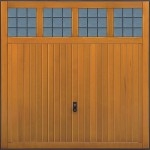 Timber garage door