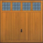 Timber garage door