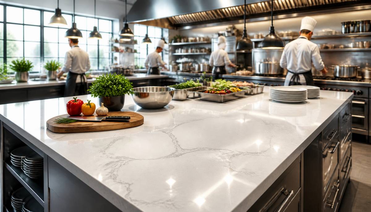 Quartz Worktops: The Unsung Hero of High-Volume Catering