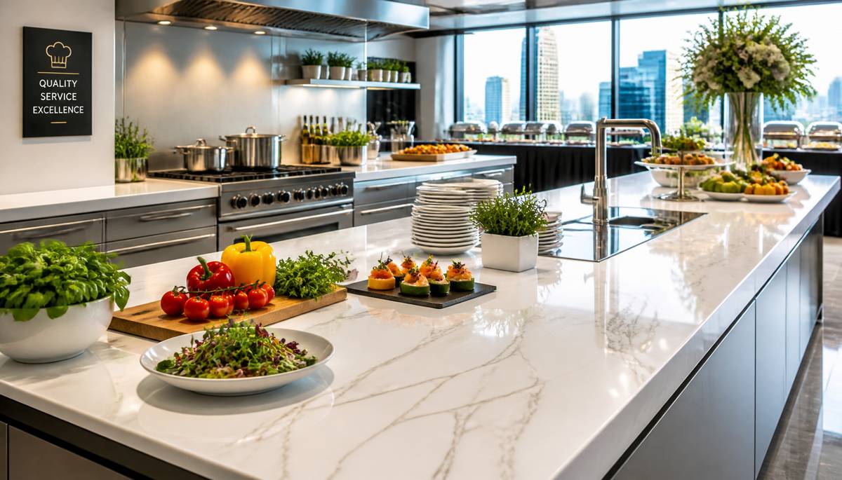 Porcelain Worktops: The Caterers Secret for Efficiency and Hygiene