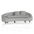 Mimi 3 Seater Curved Sofa
