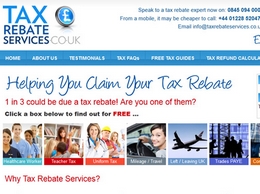 https://www.taxrebateservices.co.uk/ website