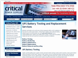 https://www.criticalpowersupplies.co.uk/ website