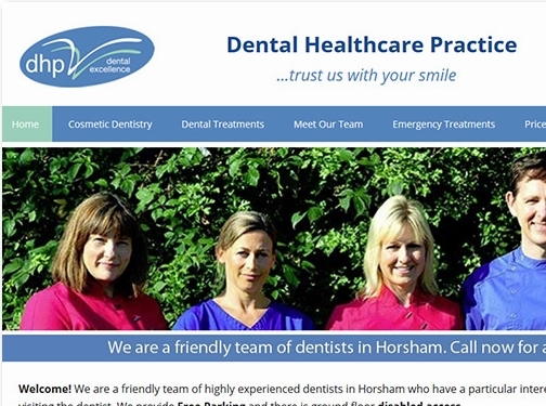 https://www.dentistshorsham.co.uk/ website