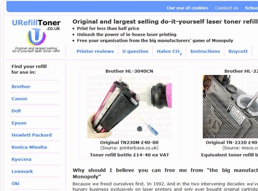 https://urefilltoner.co.uk website