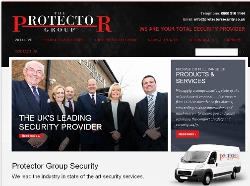 https://www.protectorsecurity.co.uk/ website