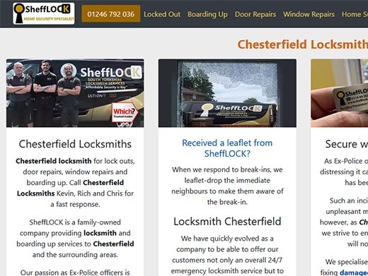 https://chesterfieldlocksmith.co.uk/ website