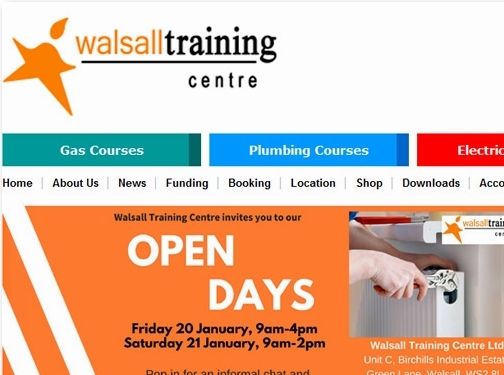 https://www.walsalltraining.com/ website