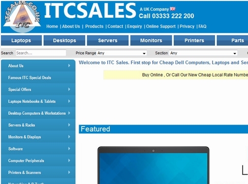 https://www.itcsales.co.uk/ website