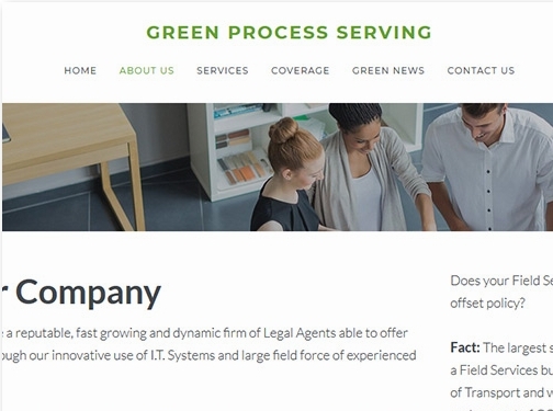 https://www.greenprocessserving.co.uk/ website