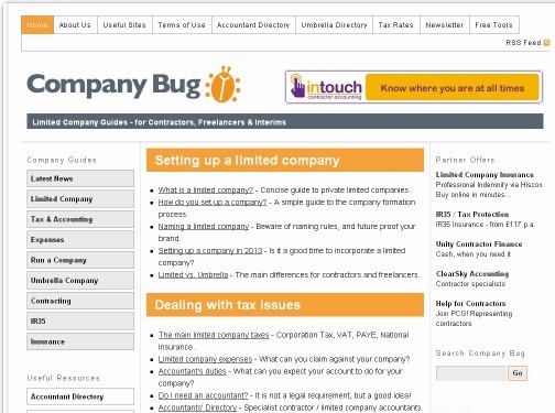 https://www.companybug.com website