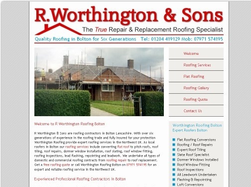 https://www.worthingtonroofing.co.uk/ website