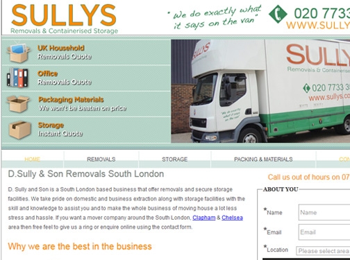 https://www.sullys.co.uk/ website