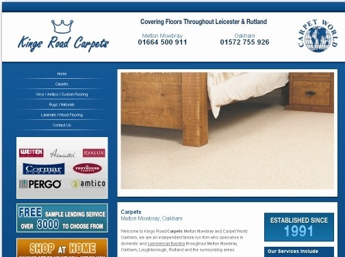 https://www.carpetworldoakham.co.uk/ website