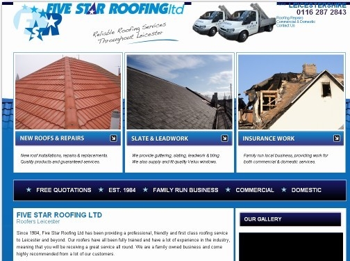 https://www.five-star-roofing.co.uk/ website