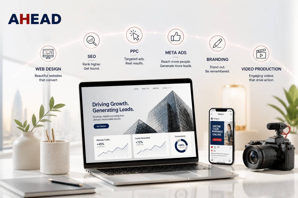 https://aheadmarketing.co.uk/ website